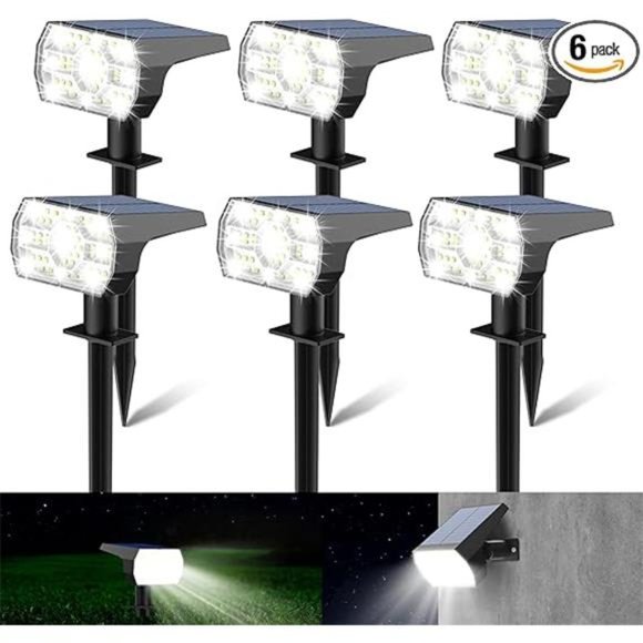 Solar Spot Lights Outdoor Waterproof, 3 Lighting Modes Solar Landscape Lights - Picture 7 of 7